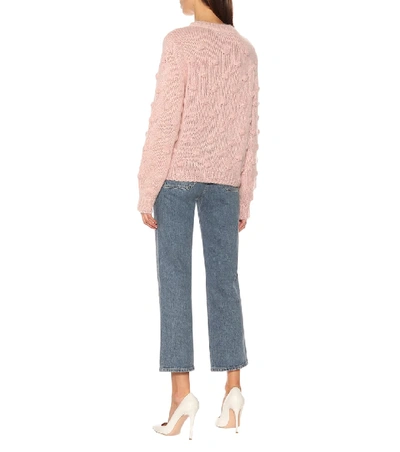 Shop M.i.h. Jeans Avon Mohair-blend Sweater In Pink