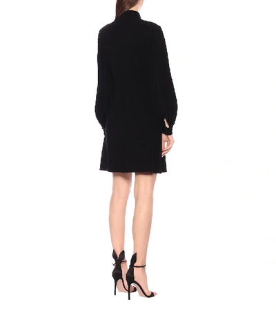 Shop Gucci Jersey Minidress In Black
