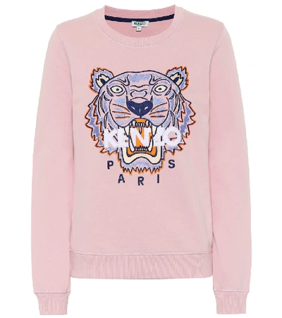 Shop Kenzo Tiger Cotton Sweater In Pink