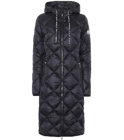 Shop Moncler Suvex Down Coat In Black