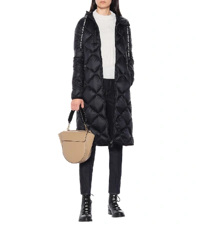 Shop Moncler Suvex Down Coat In Black