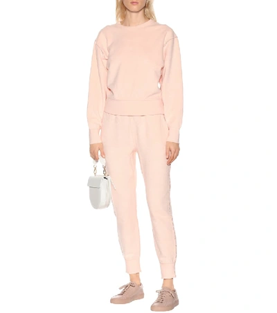 Shop Rag & Bone Cotton-blend Terry Sweatshirt In Pink