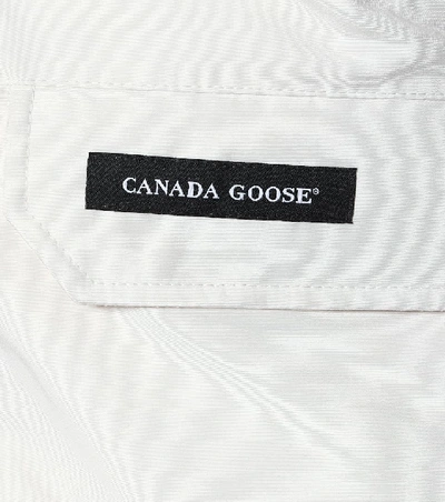 Shop Canada Goose Chilliwack Down Bomber Jacket In White