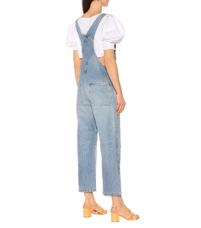 Shop Citizens Of Humanity Christie Wide-leg Overalls In Blue