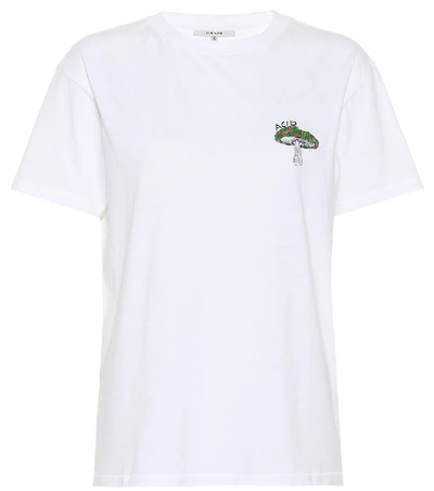 Shop Ganni Harway Printed T-shirt In White