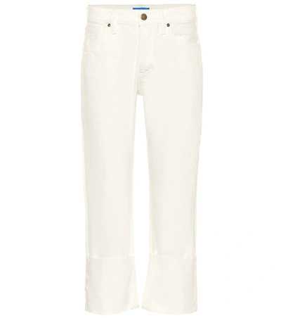 Shop M.i.h. Jeans Phoebe High-rise Wide-leg Jeans In White
