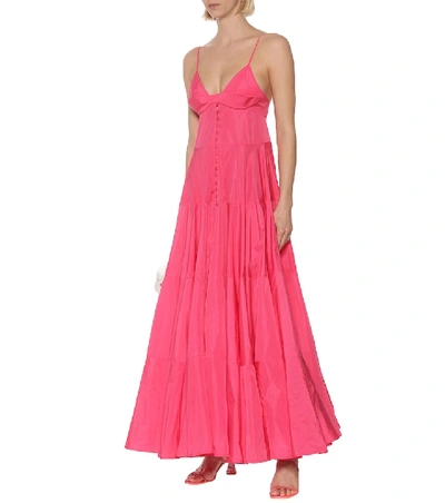 Shop Jacquemus La Robe Manosque Maxi Dress In Pink