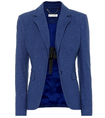 Shop Altuzarra Salerno Stretch Cotton Jacket In Blue