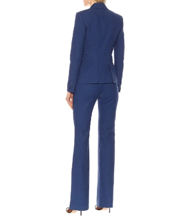 Shop Altuzarra Salerno Stretch Cotton Jacket In Blue