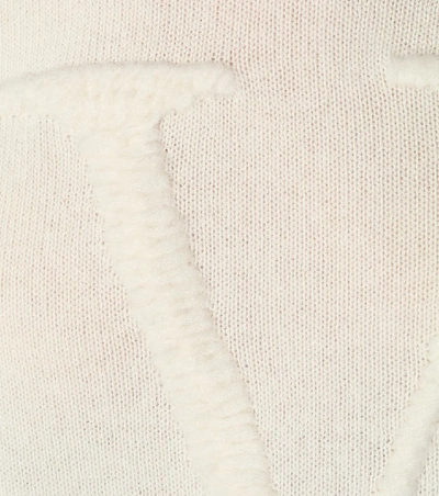 Shop Valentino Wool And Cashmere Sweater In White