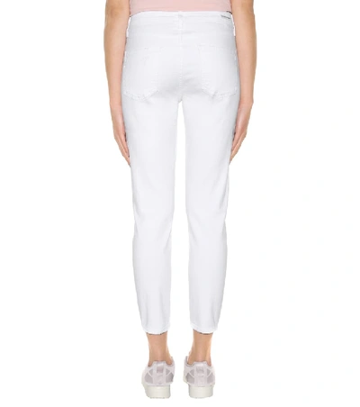 Shop Citizens Of Humanity Rocket Crop High-rise Skinny Jeans In White
