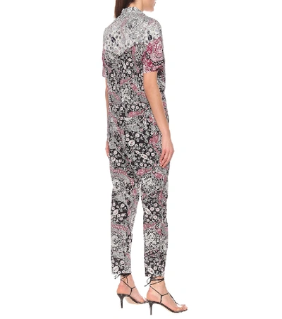 Shop Isabel Marant Étoile Udena Printed Cotton Jumpsuit In Multicoloured