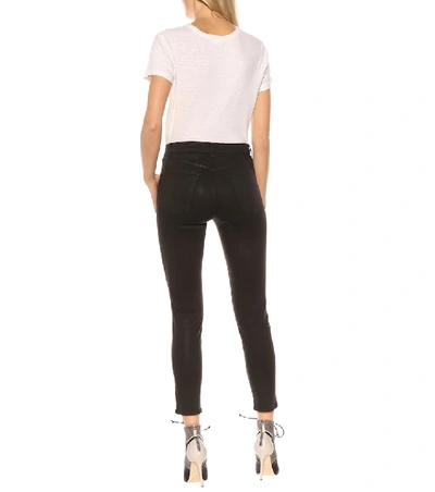 Shop J Brand Alana High-rise Skinny Jeans In Black