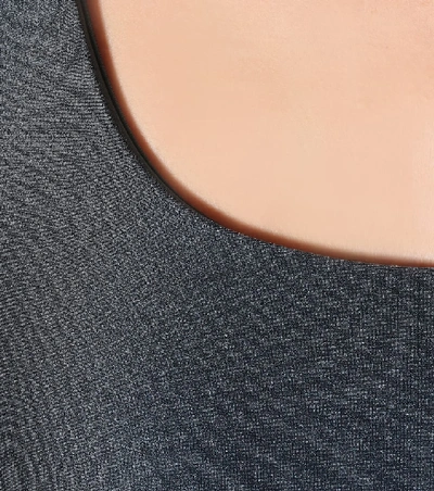 Shop Jade Swim Apex One-shoulder Bikini Top In Metallic