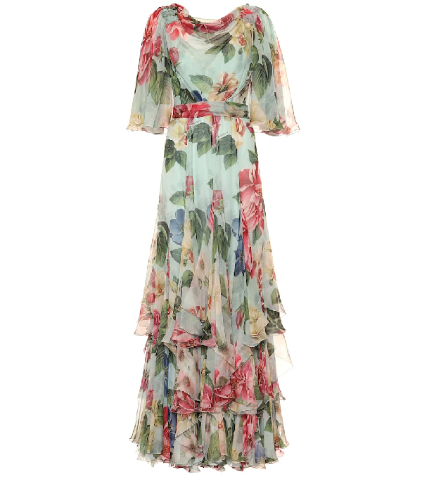 floral gowns with sleeves