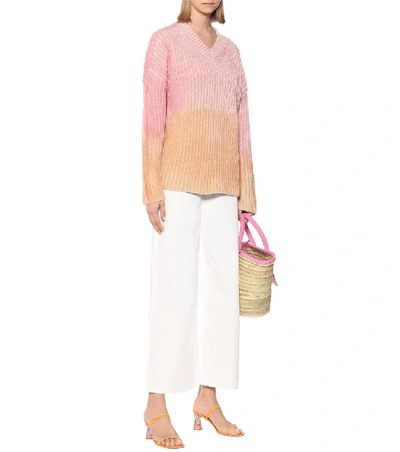 Shop Jacquemus Le Pull Soleil Cotton Sweater In Pink