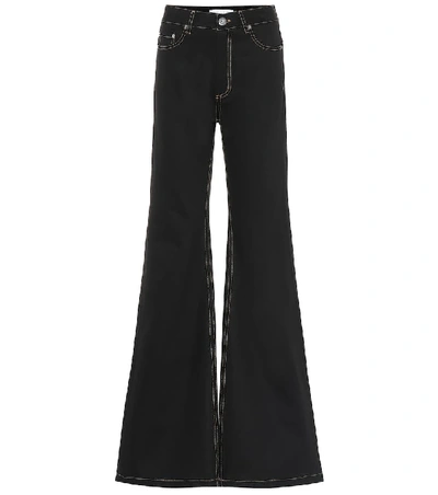 Shop Matthew Adams Dolan High-rise Flared Jeans In Black