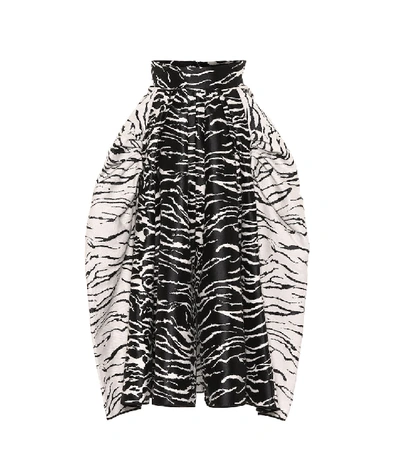 Shop Maticevski Numerous Ball Zebra-print Skirt In Black