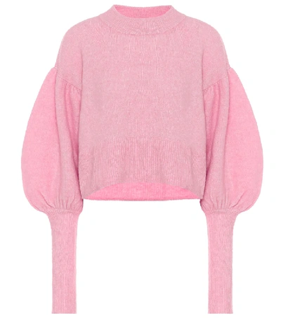 Shop Baum Und Pferdgarten Coline Cropped Sweater In Pink