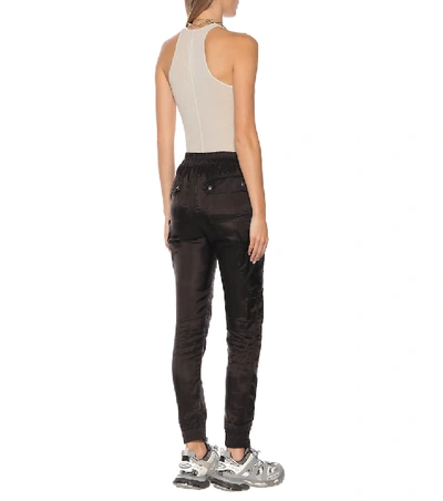 Shop Rick Owens Bauhaus High-rise Skinny Cargo Pants In Black