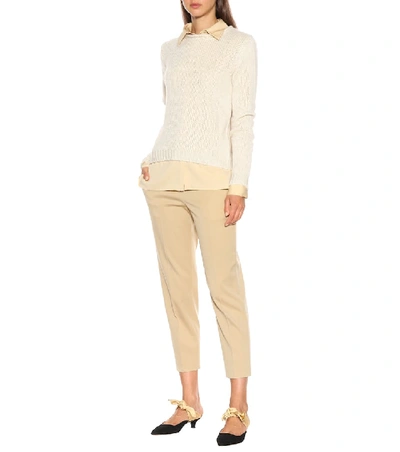 Shop The Row Droi Cashmere-blend Sweater In White