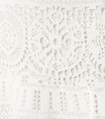 Shop Alexander Mcqueen Cotton-blend Crochet Dress In White