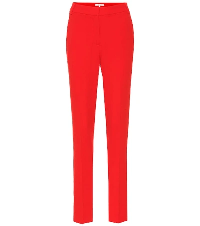 Shop Tibi Beatle Cropped Slim Pants In Red