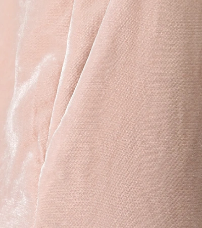 Shop Stella Mccartney Velvet Trackpants In Pink