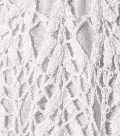 Shop Anna Kosturova Chloé Crochet-cotton Minidress In White