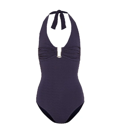 Shop Melissa Odabash Tampa One-piece Swimsuit In Blue