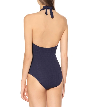 Shop Melissa Odabash Tampa One-piece Swimsuit In Blue