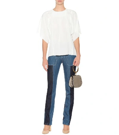 Shop Chloé Silk Blouse In White