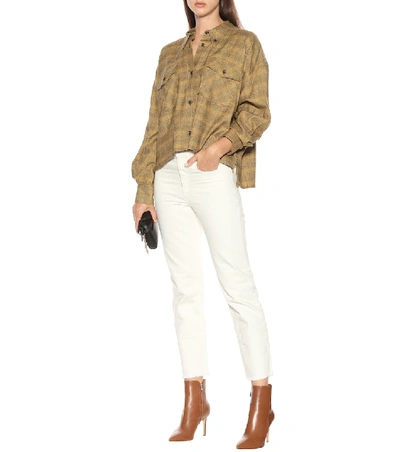 Shop Isabel Marant Étoile Flancy Straight-leg Jeans In White