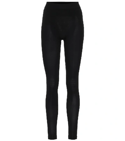 Shop Rick Owens Stretch-jersey Leggings In Black