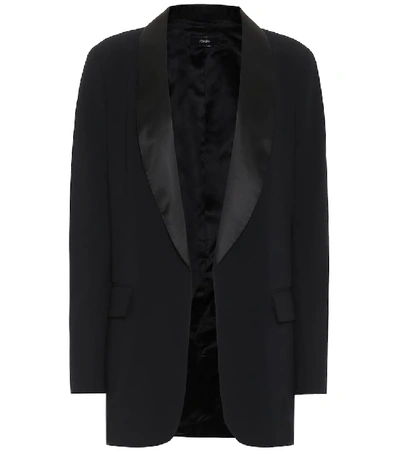 Shop Joseph Clapton Cady Tuxedo Jacket In Black