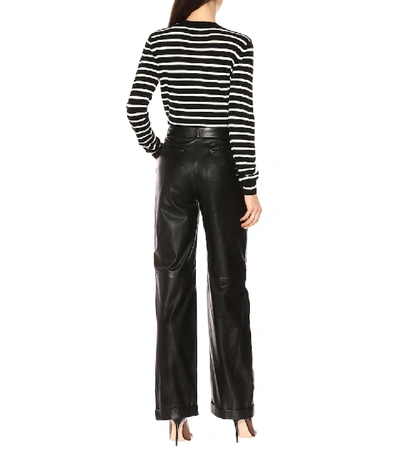 Shop Altuzarra Franco High-rise Leather Pants In Black