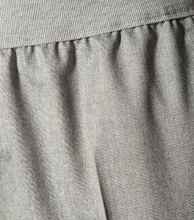 Shop Agnona Wool And Cashmere-blend Pants In Grey