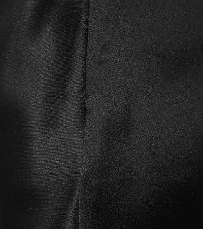 Shop Stella Mccartney Silk Satin Dress In Black