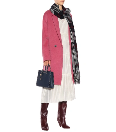Shop Isabel Marant Filipo Wool And Cashmere-blend Coat In Pink