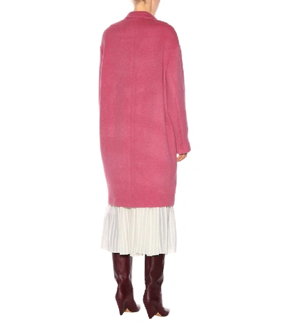 Shop Isabel Marant Filipo Wool And Cashmere-blend Coat In Pink