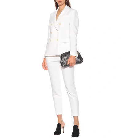 Shop Altuzarra Henri Mid-rise Skinny Pants In White