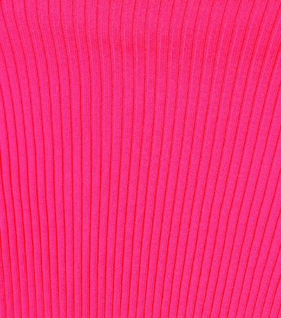 Shop Balenciaga Neon Turtleneck Sweater In Pink