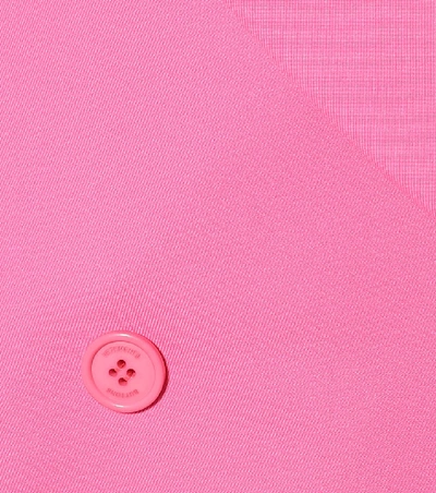 Shop Vetements Oversized Twill Blazer In Pink