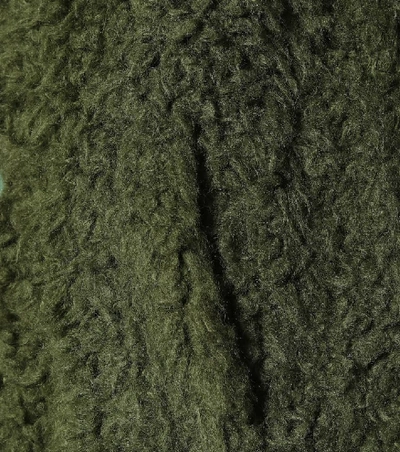 Shop Stand Studio Nicoletta Faux-fur Teddy Coat In Green