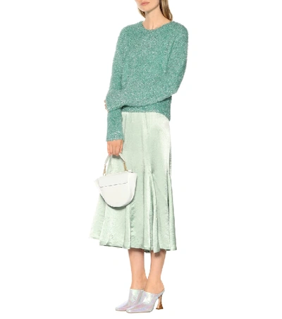 Shop Sies Marjan Metallic Sweater In Green