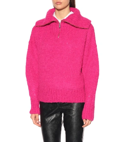 Shop Isabel Marant Étoile Saky Alpaca-blend Sweater In Pink