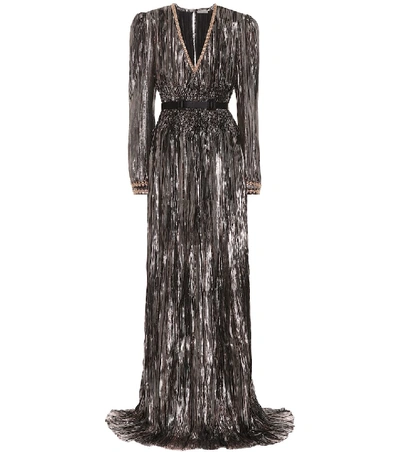 Shop Bottega Veneta Silk Gown In Black