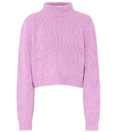 Shop The Row Tabeth Cropped Cashmere Sweater In Pink