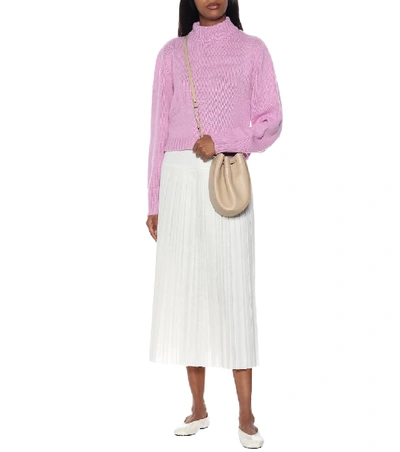 Shop The Row Tabeth Cropped Cashmere Sweater In Pink