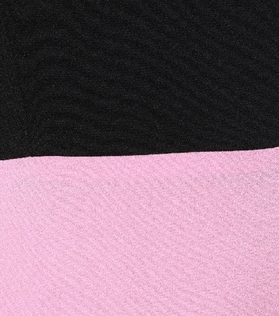 Shop Alex Perry Lee Stretch-crêpe Midi Dress In Pink